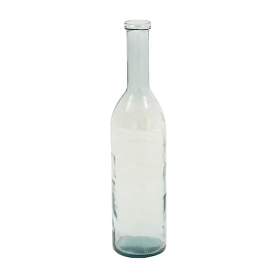 30" Aquamarine Farmhouse Glass Vase